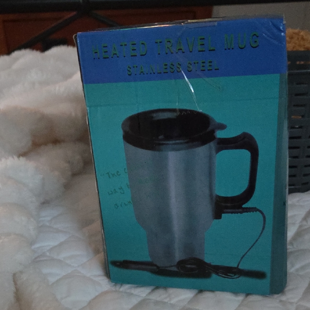 Heated Travel Mug Stainless Steel